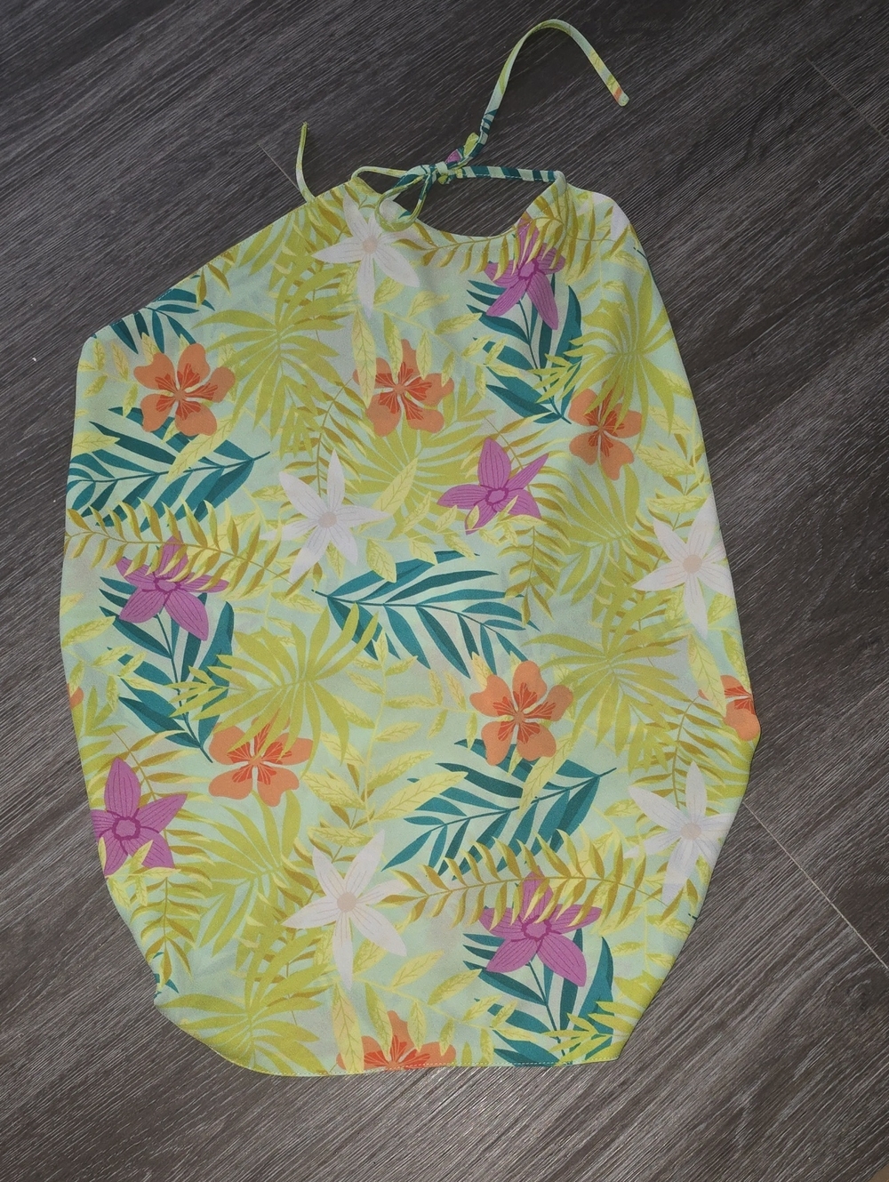 Versona Tropical Floral Print in Teal, Coral & Lime